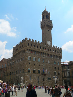 Palazzo della signoria in piazza della Signoria