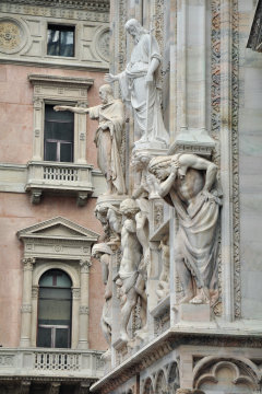 Milan cathedral facade