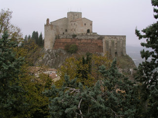 Verucchio, vista sulla fortezza