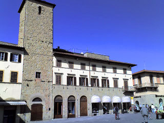 Piazza delle Torre di Berta nel centro di Sansepolcro