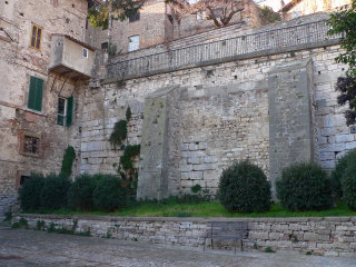 Todi, Umbria, Italy. Ancient walls.