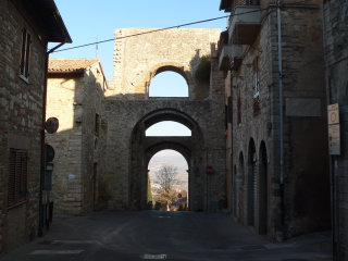 Todi, Umbria, Italy. An old gate.