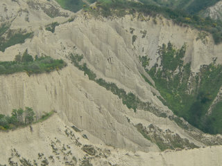 Clay formations in central Italy